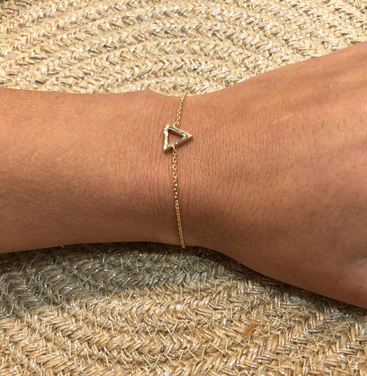 Bracelet Triangle Plaqué Or