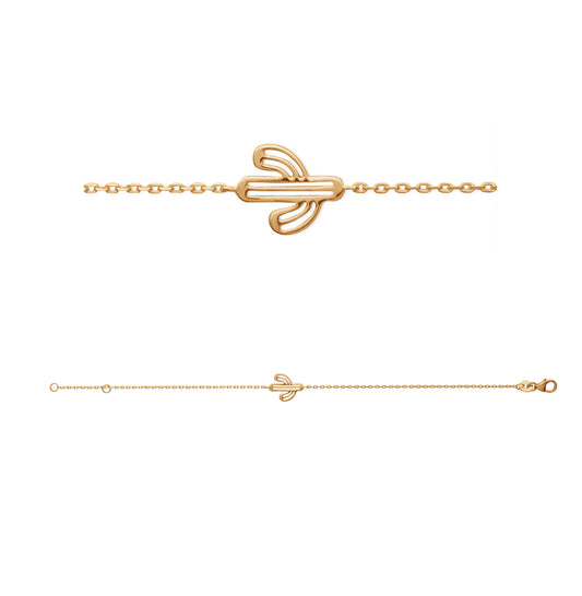 Bracelet Cactus Plaqué Or