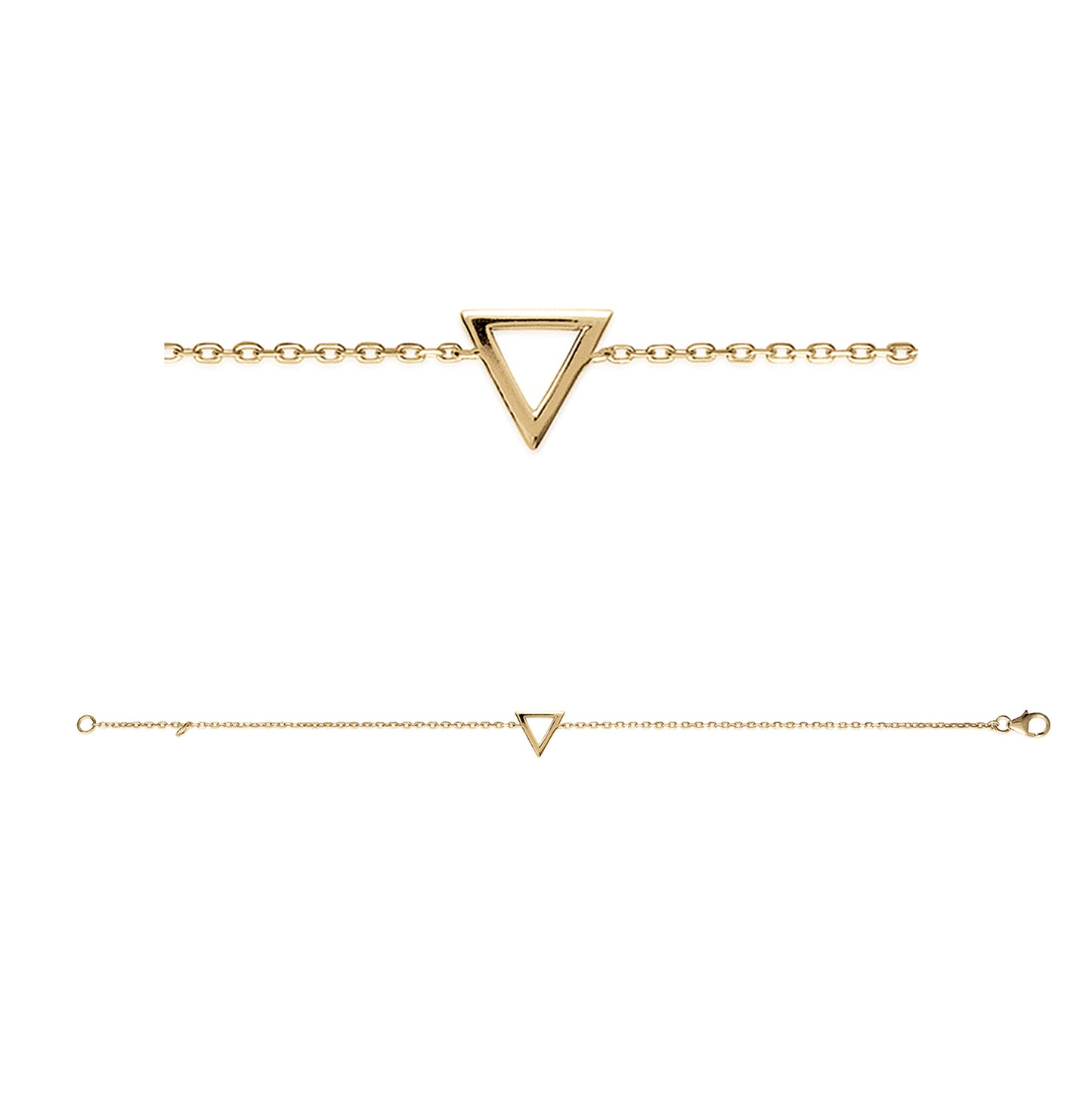 Bracelet Triangle Plaqué Or