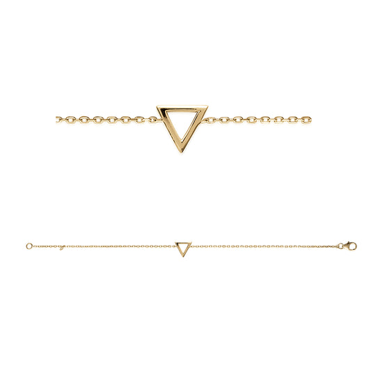 Bracelet Triangle Plaqué Or