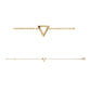 Bracelet Triangle Plaqué Or