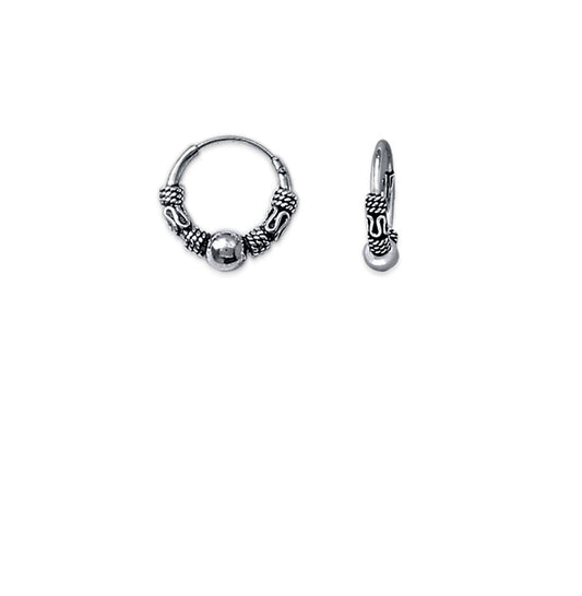 Créole Bali Boule / double torsade Argent 925